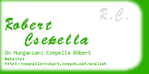 robert csepella business card