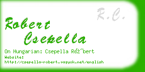 robert csepella business card
